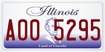 IL license plate A005295