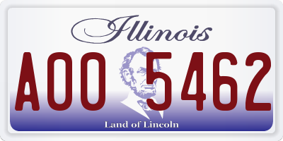 IL license plate A005462