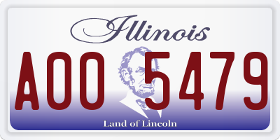 IL license plate A005479