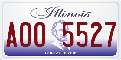 IL license plate A005527