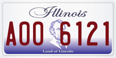 IL license plate A006121