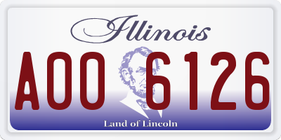 IL license plate A006126