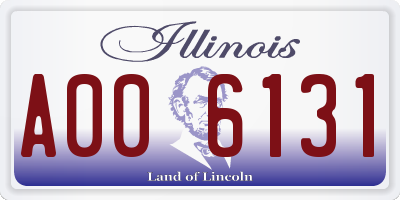 IL license plate A006131