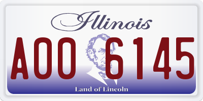 IL license plate A006145