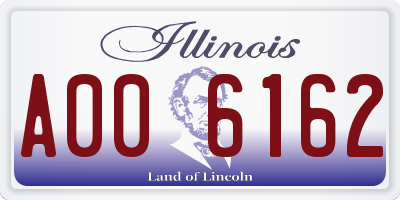 IL license plate A006162
