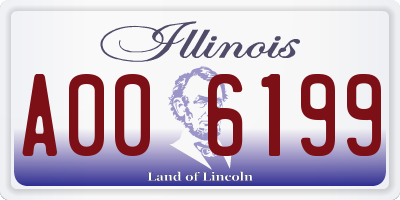 IL license plate A006199