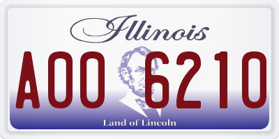 IL license plate A006210