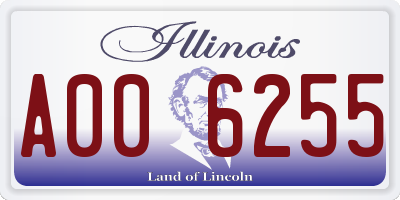 IL license plate A006255