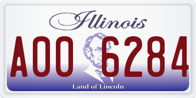 IL license plate A006284