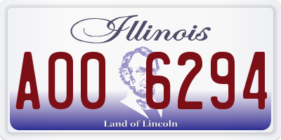 IL license plate A006294