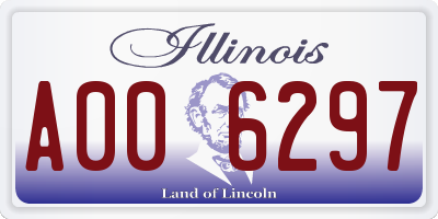 IL license plate A006297