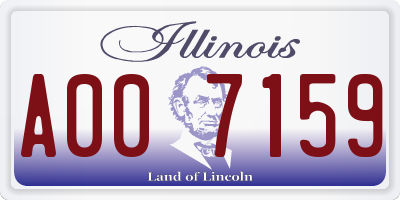 IL license plate A007159