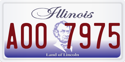 IL license plate A007975