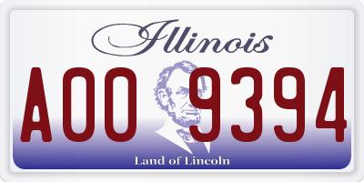 IL license plate A009394