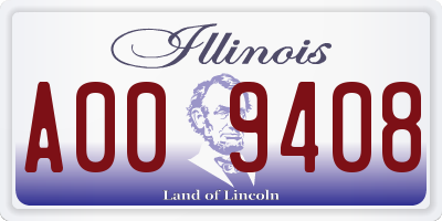 IL license plate A009408