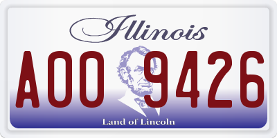 IL license plate A009426