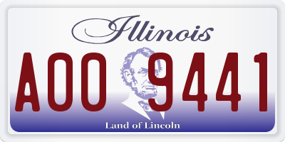 IL license plate A009441