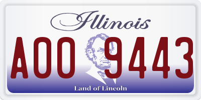 IL license plate A009443