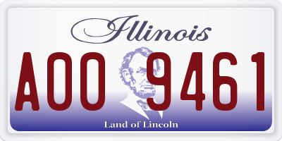 IL license plate A009461