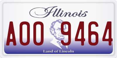 IL license plate A009464