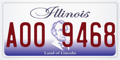 IL license plate A009468