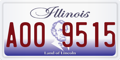 IL license plate A009515