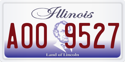 IL license plate A009527