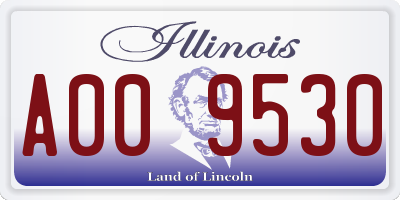 IL license plate A009530