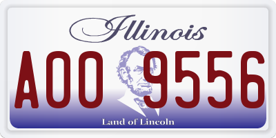 IL license plate A009556