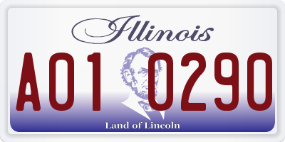 IL license plate A010290