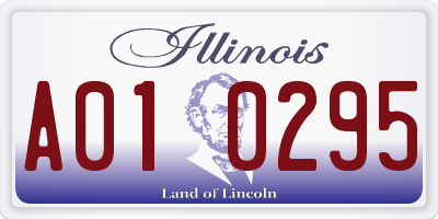 IL license plate A010295