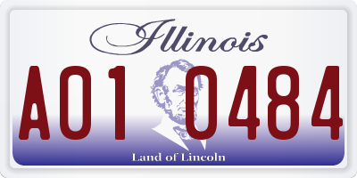 IL license plate A010484