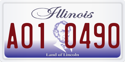 IL license plate A010490