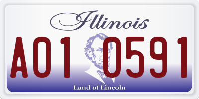 IL license plate A010591