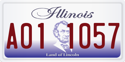 IL license plate A011057