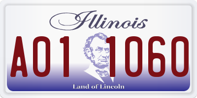 IL license plate A011060