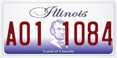 IL license plate A011084