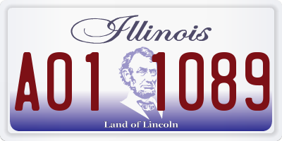 IL license plate A011089