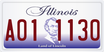 IL license plate A011130