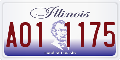 IL license plate A011175