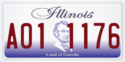 IL license plate A011176