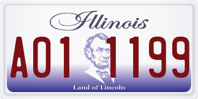 IL license plate A011199