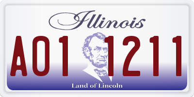 IL license plate A011211