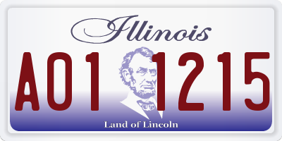 IL license plate A011215