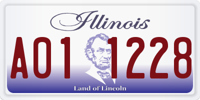 IL license plate A011228