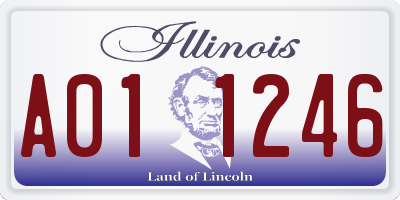 IL license plate A011246