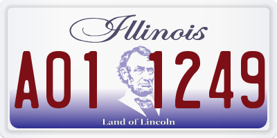 IL license plate A011249