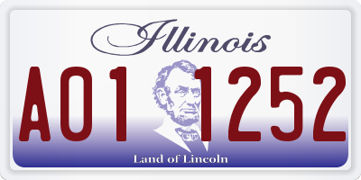 IL license plate A011252