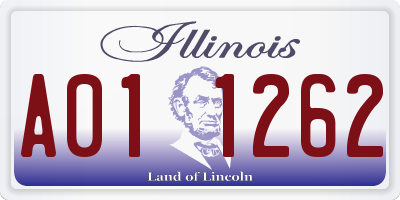 IL license plate A011262