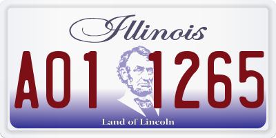 IL license plate A011265